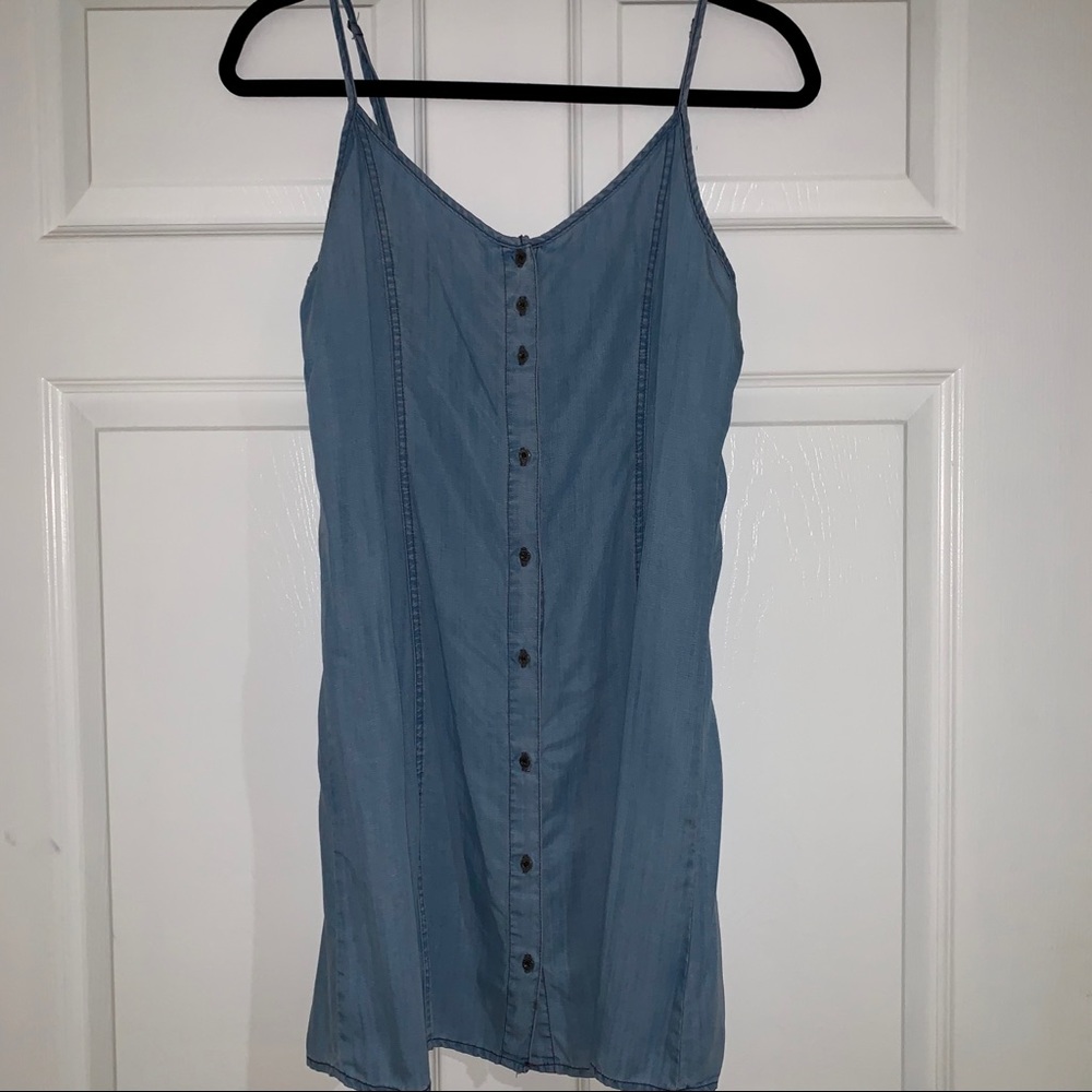 Blue Denim Slip Dress